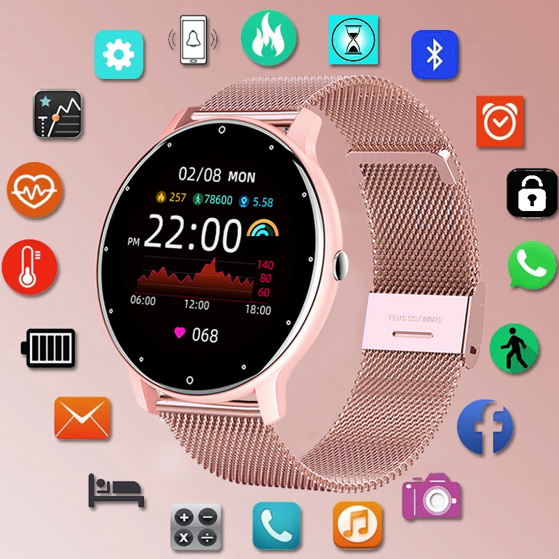 LIGE Waterproof Women Smart Ba - Smartwatch Angelo Watches recension och pris