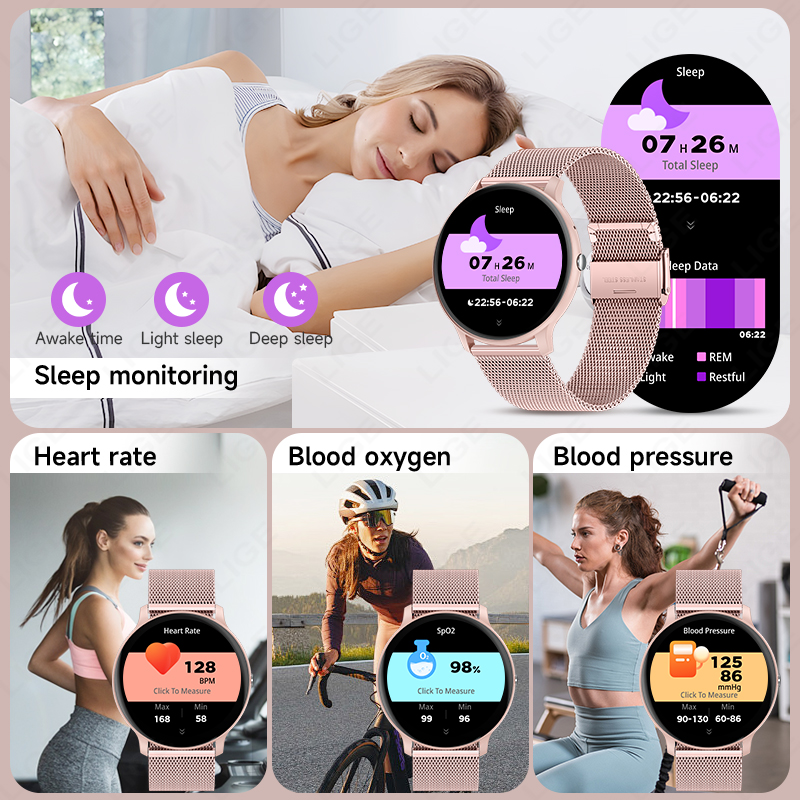 LIGE Women's SmartWatch Blood  - Smartwatch Angelo Watches recension och pris