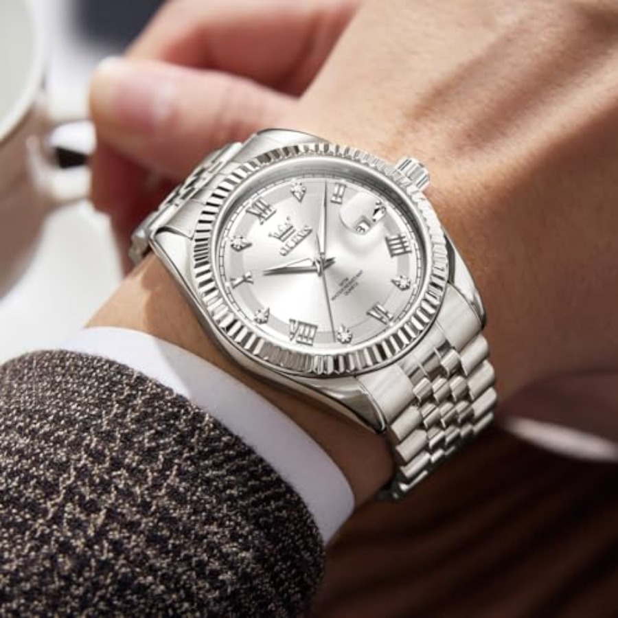OLEVS Classic Mens Watch Diamo - Smartwatch Watches For Men Digital recension och pris