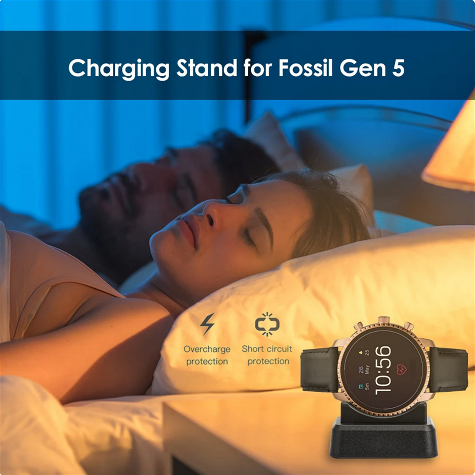 1m USB Watch Charger 5V 500mA  - Fossil Watches Smartwatch Charger recension och pris