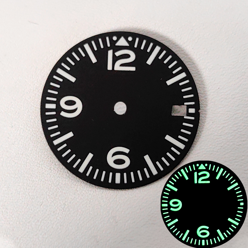 Customized 28.5mm Watch Dial F - Luminous Dial Face recension och pris
