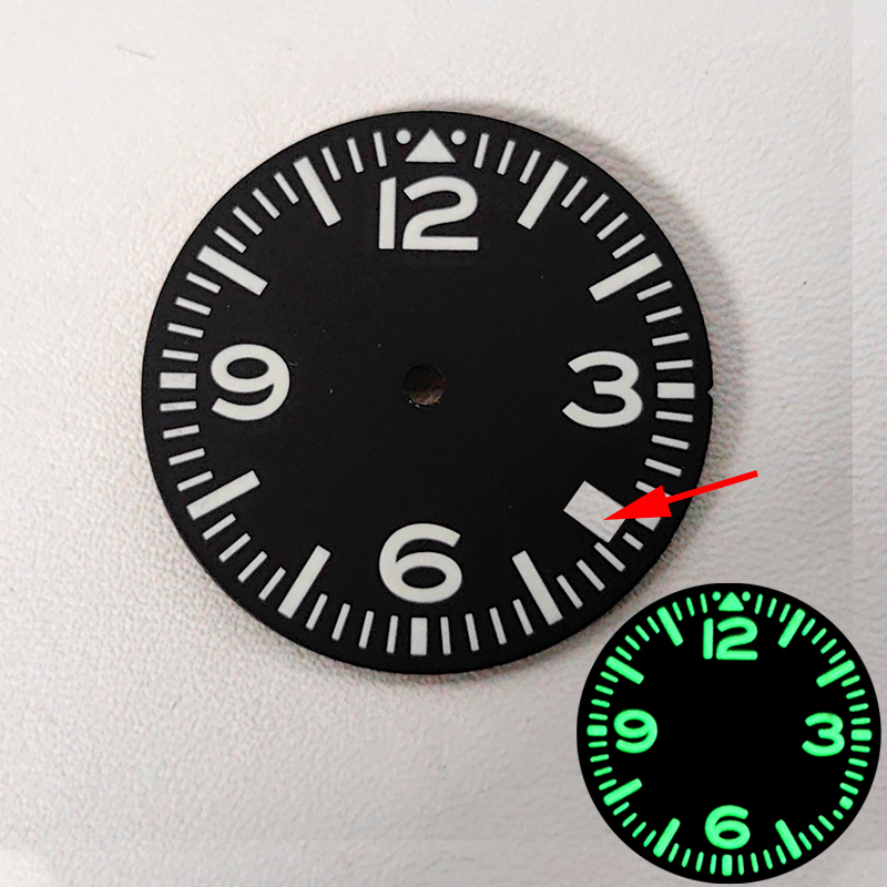 Customized 28.5mm Watch Dial F - Luminous Dial Face recension och pris
