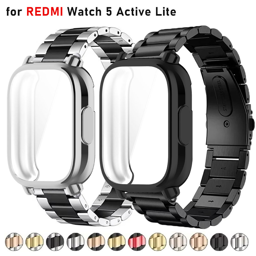 Case+Luxury Metal Strap For Re - Watch Redmi recension och pris