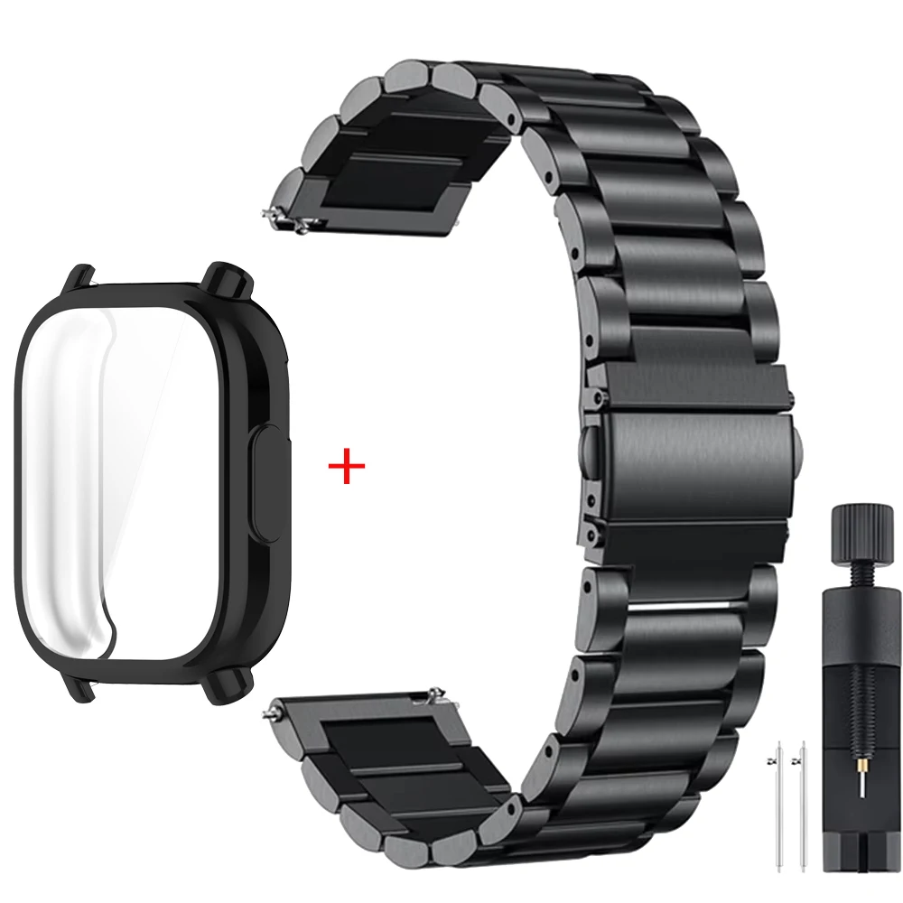 Case+Luxury Metal Strap For Re - Watch Redmi recension och pris