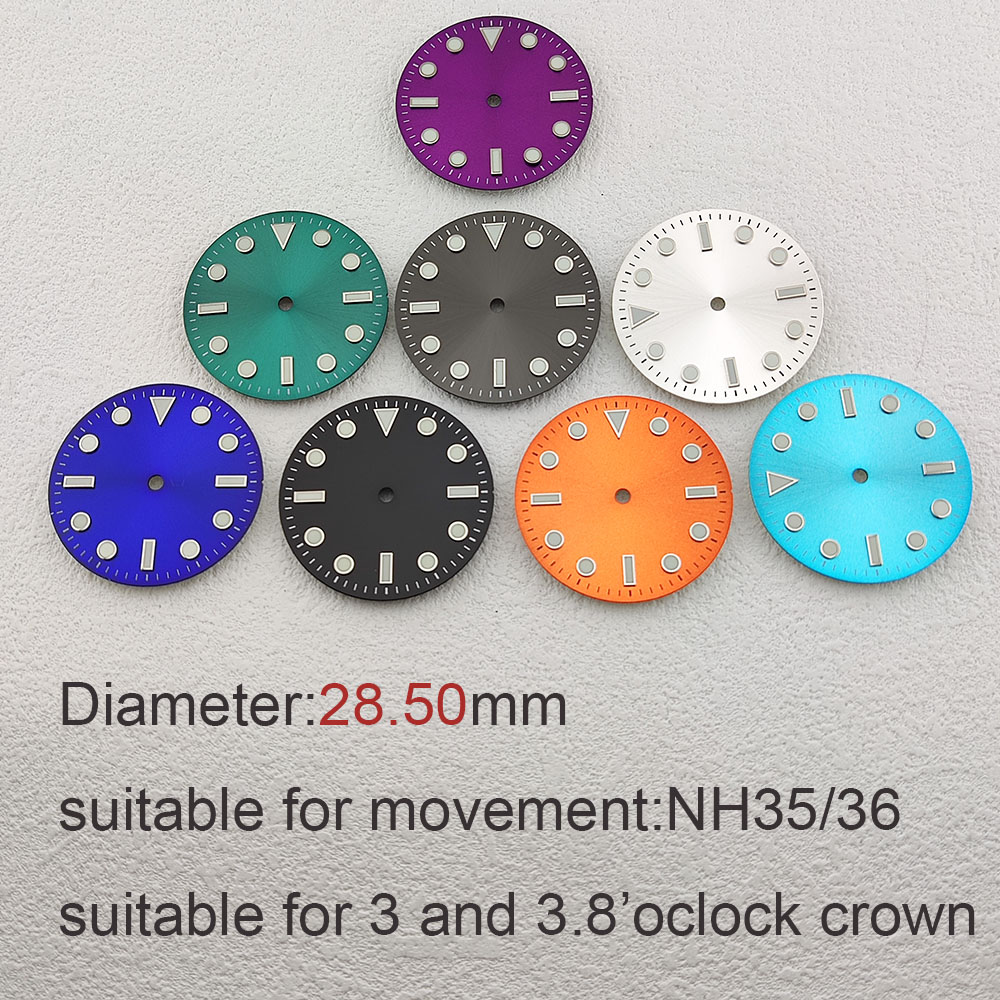 28.5mm dial black coffee orang - Luminous Dial Face recension och pris