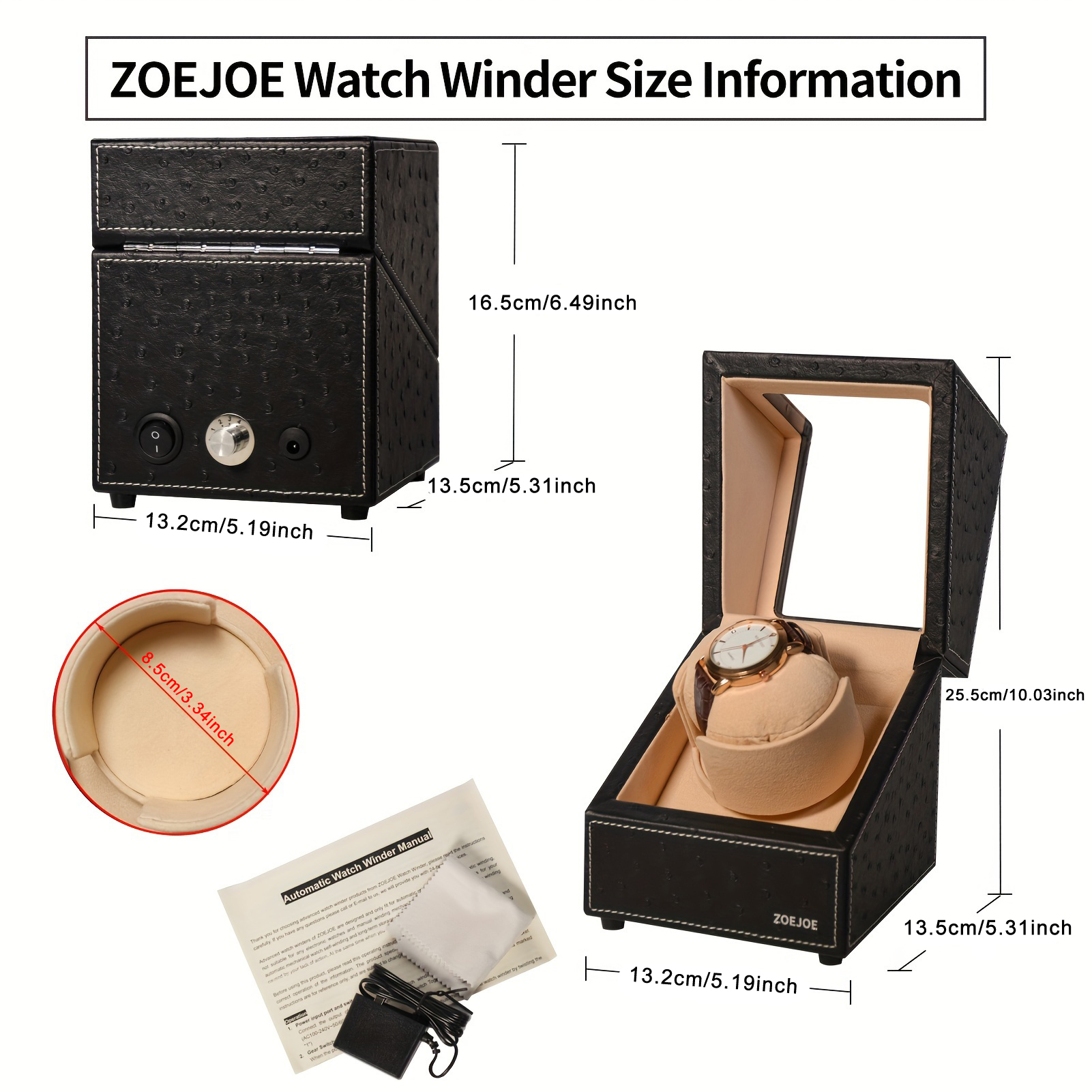 ZOEJOE Single Slot Automatic W - Watch Winder Single recension och pris