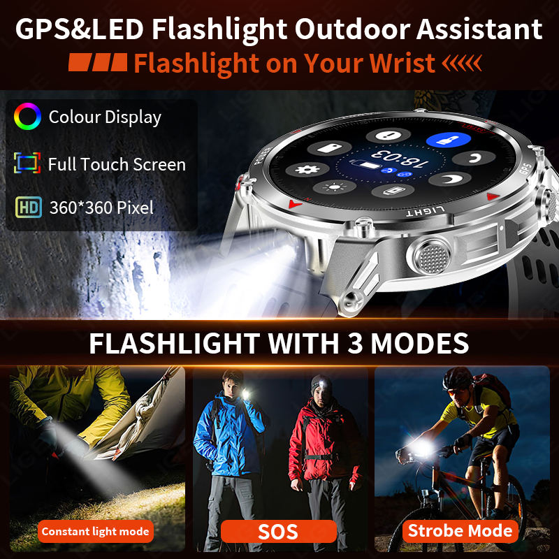 LIGE Rugged GPS Track Smart Wa - Watch Smart Smartwatch recension och pris