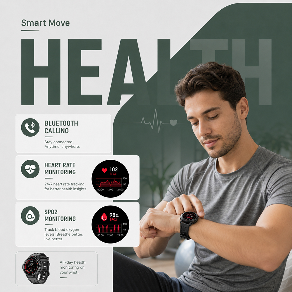 2026 NEW 1.46 Inches Military  - Smartwatch Timex Watches For Men recension och pris