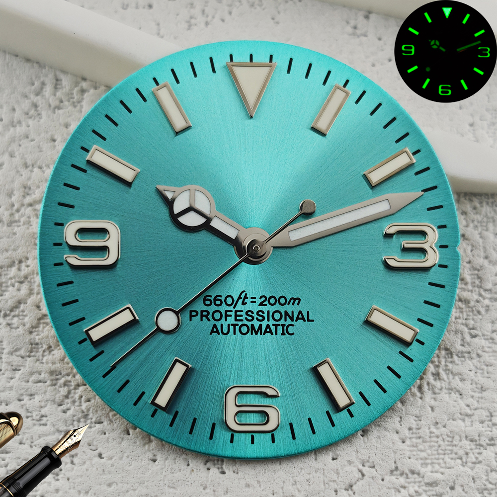 28.5mm S logo 369 pin sun patt - Luminous Dial Face recension och pris