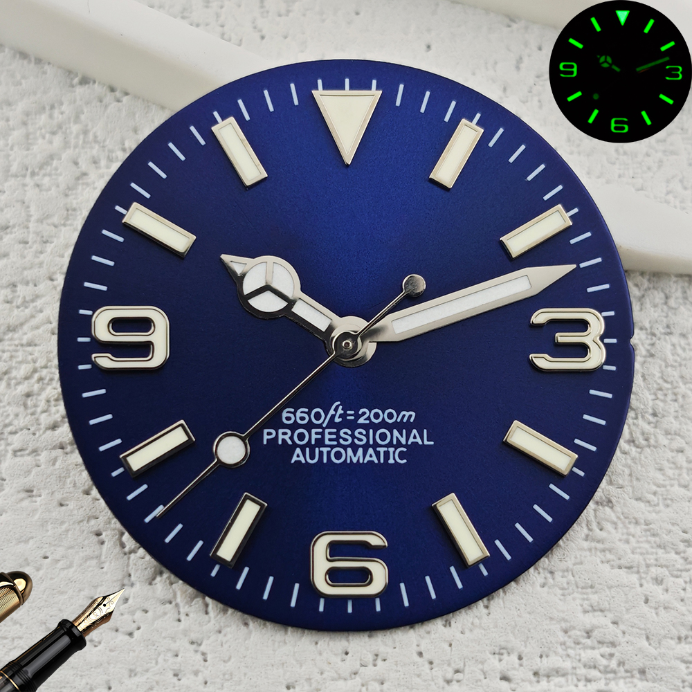 28.5mm S logo 369 pin sun patt - Luminous Dial Face recension och pris