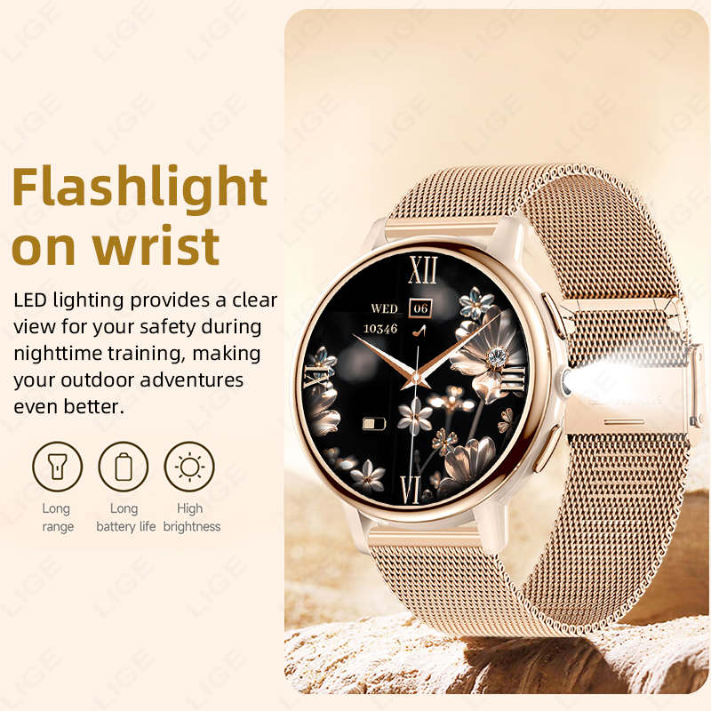LIGE Women's Smart Watch Sleep - Smartwatch Angelo Watches recension och pris