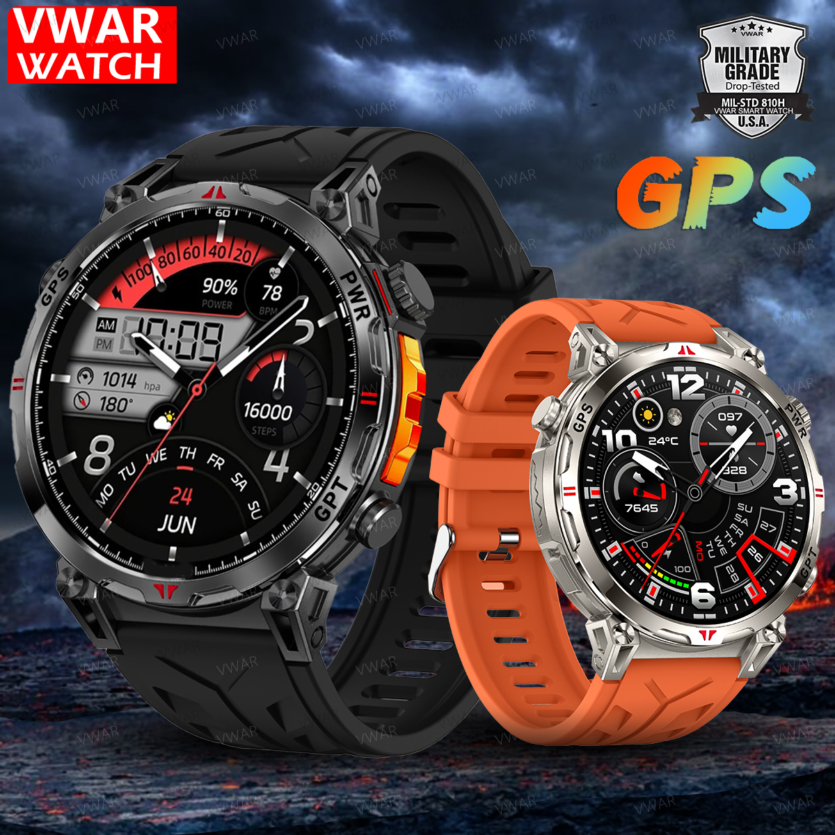 VWAR Oudtoor GPS Smart Watch B - Watch Vs Smartwatch recension och pris