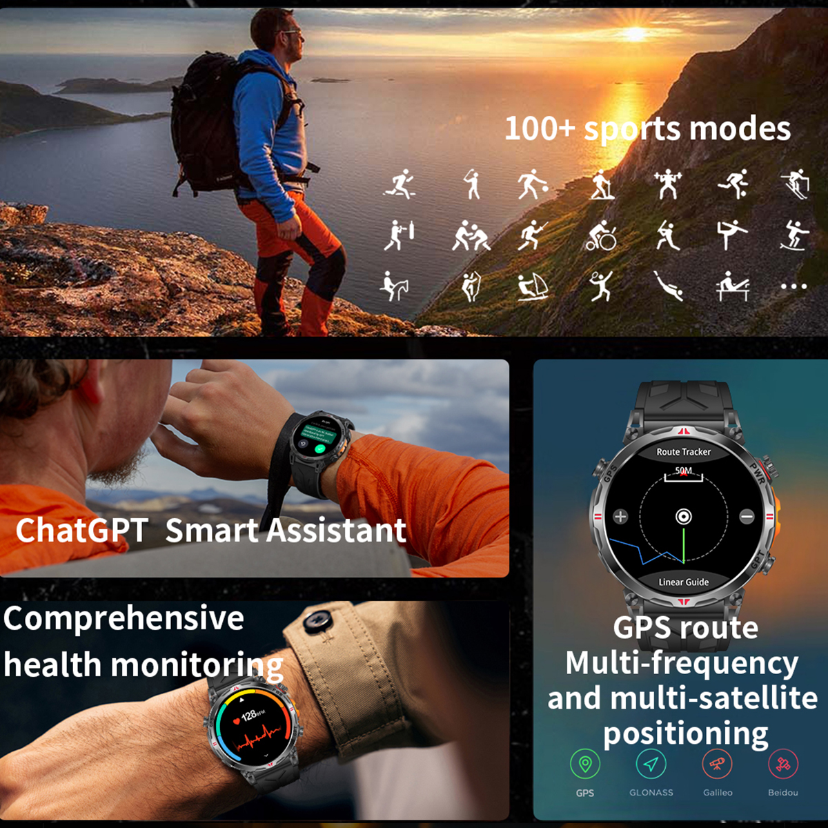 VWAR Oudtoor GPS Smart Watch B - Watch Vs Smartwatch recension och pris