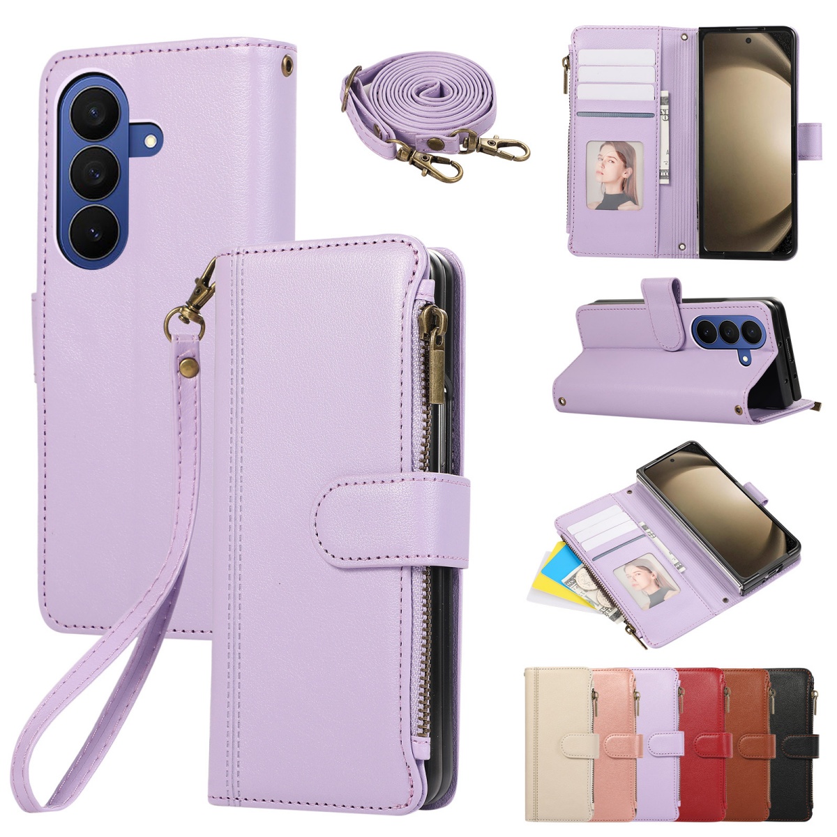 Crossbody Wrist Strap Flip Car - Samsung Galaxy Strap recension och pris
