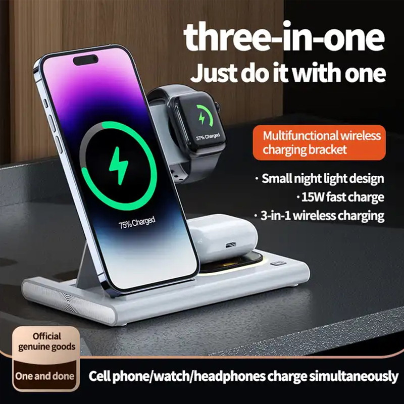 3 In 1 Wireless Charger For iP - Watch Watch Xs recension och pris