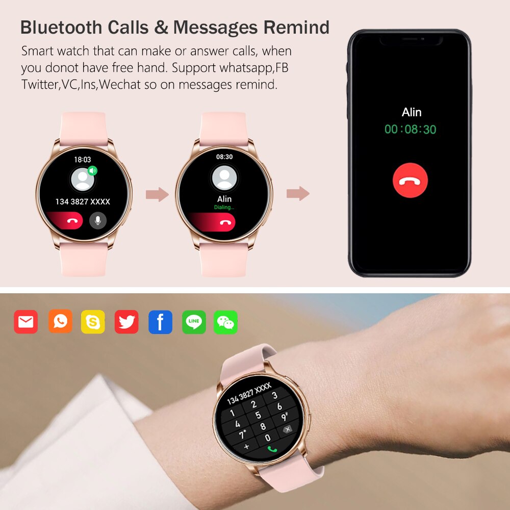MEVADEN 1.32 inch Female Fashi - Smartwatch Angelo Watches recension och pris