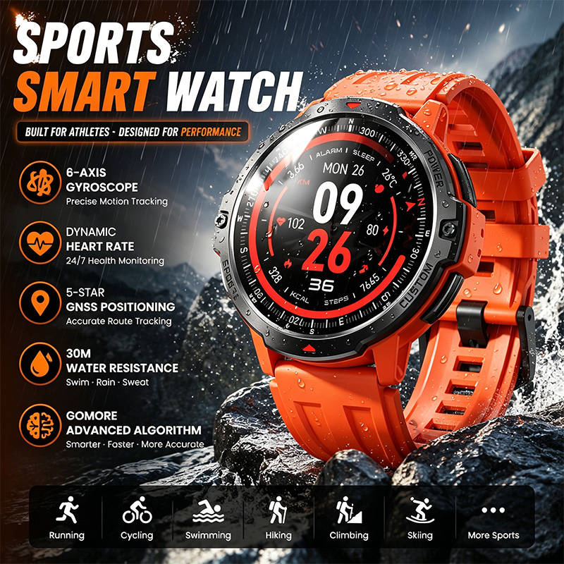 Smart Sports Watch GNSS Positi - Smartwatch Timex Watches For Men recension och pris