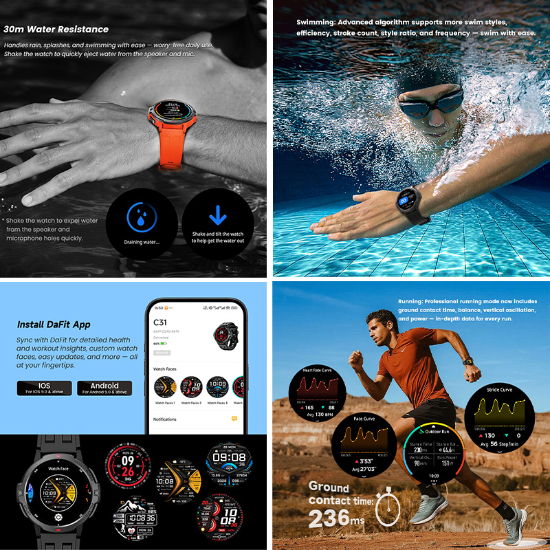 Smart Sports Watch GNSS Positi - Smartwatch Timex Watches For Men recension och pris