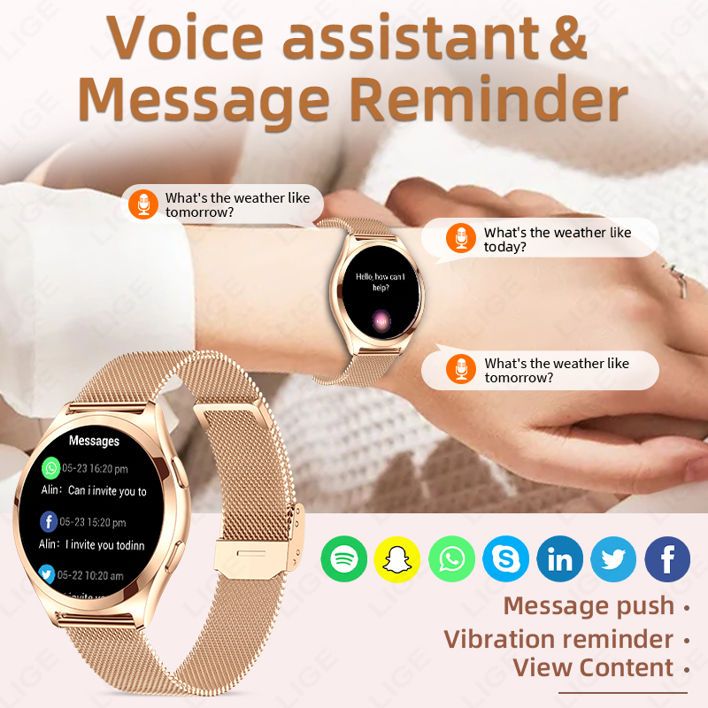 1.27inch AMOLED Women's Smart  - Smartwatch Angelo Watches recension och pris