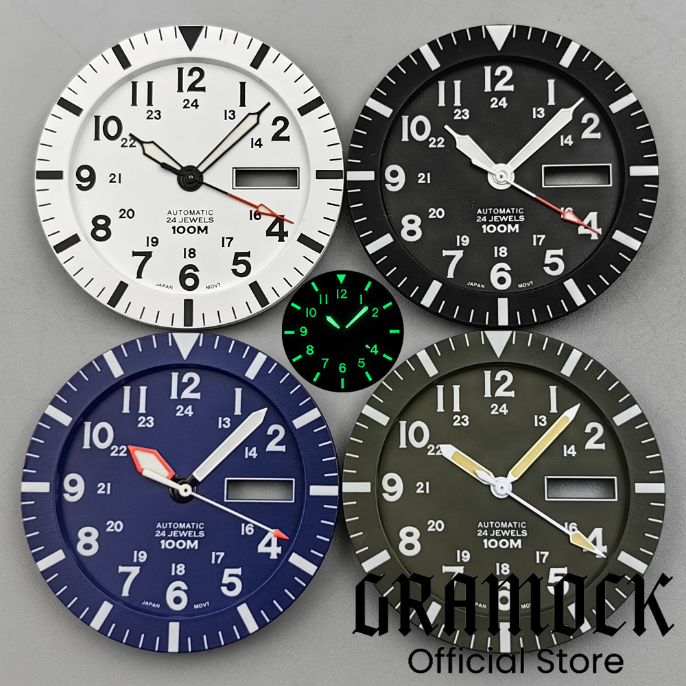 Gramock Vintage NH36 Face 34.3 - Luminous Dial Face recension och pris