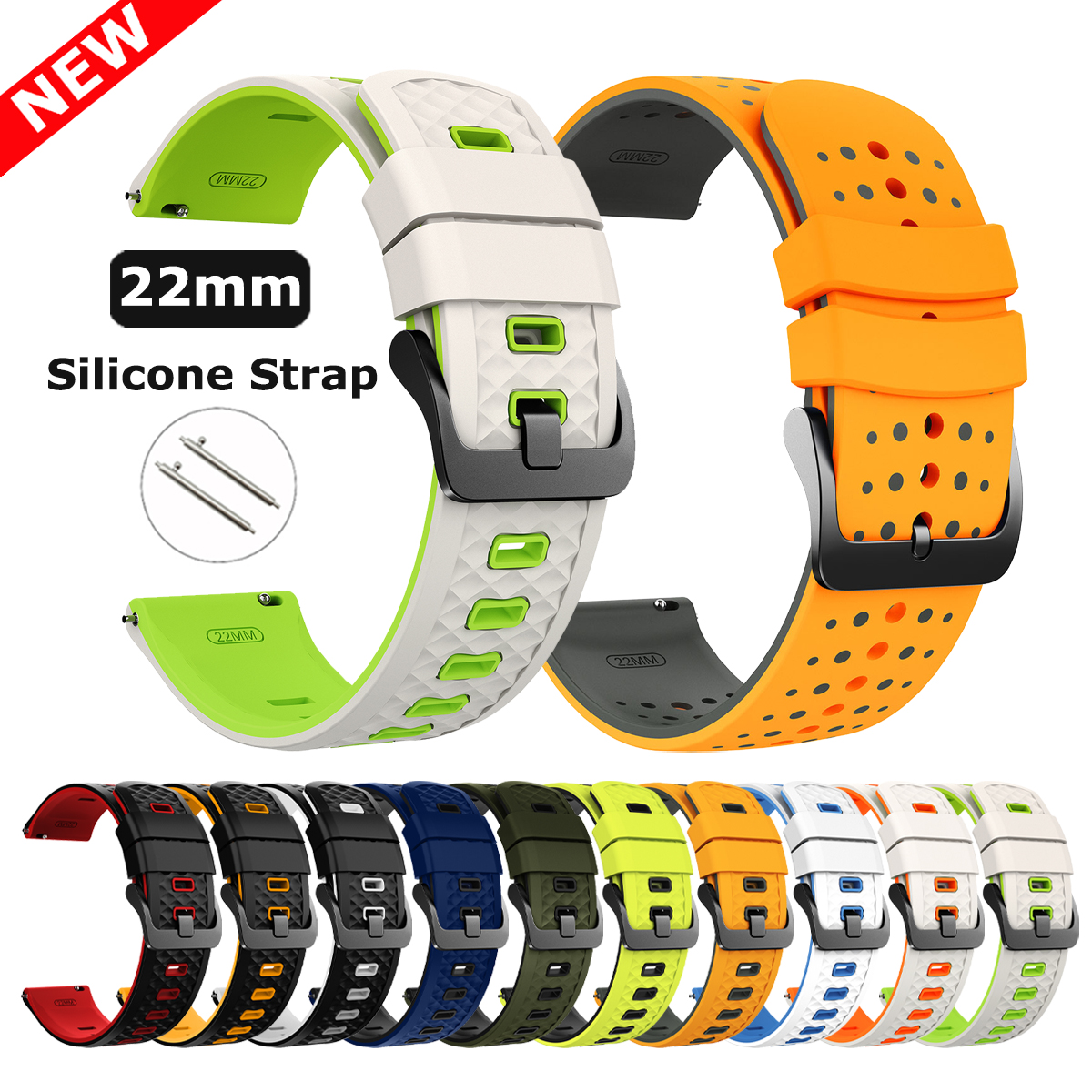 Silicone Strap 22mm For POLAR  - Titan Watches Smartwatch recension och pris
