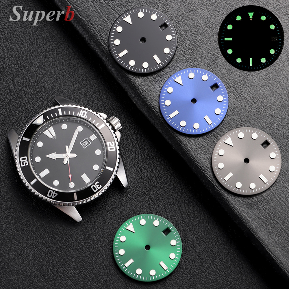 NH35 28.5mm Green Luminous S D - Luminous Dial Face recension och pris