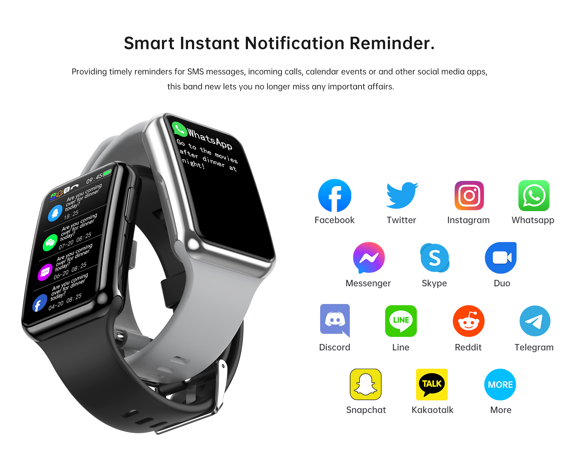 1.47 Inch BT Call Smart Band H - Watch Smart Smartwatch recension och pris