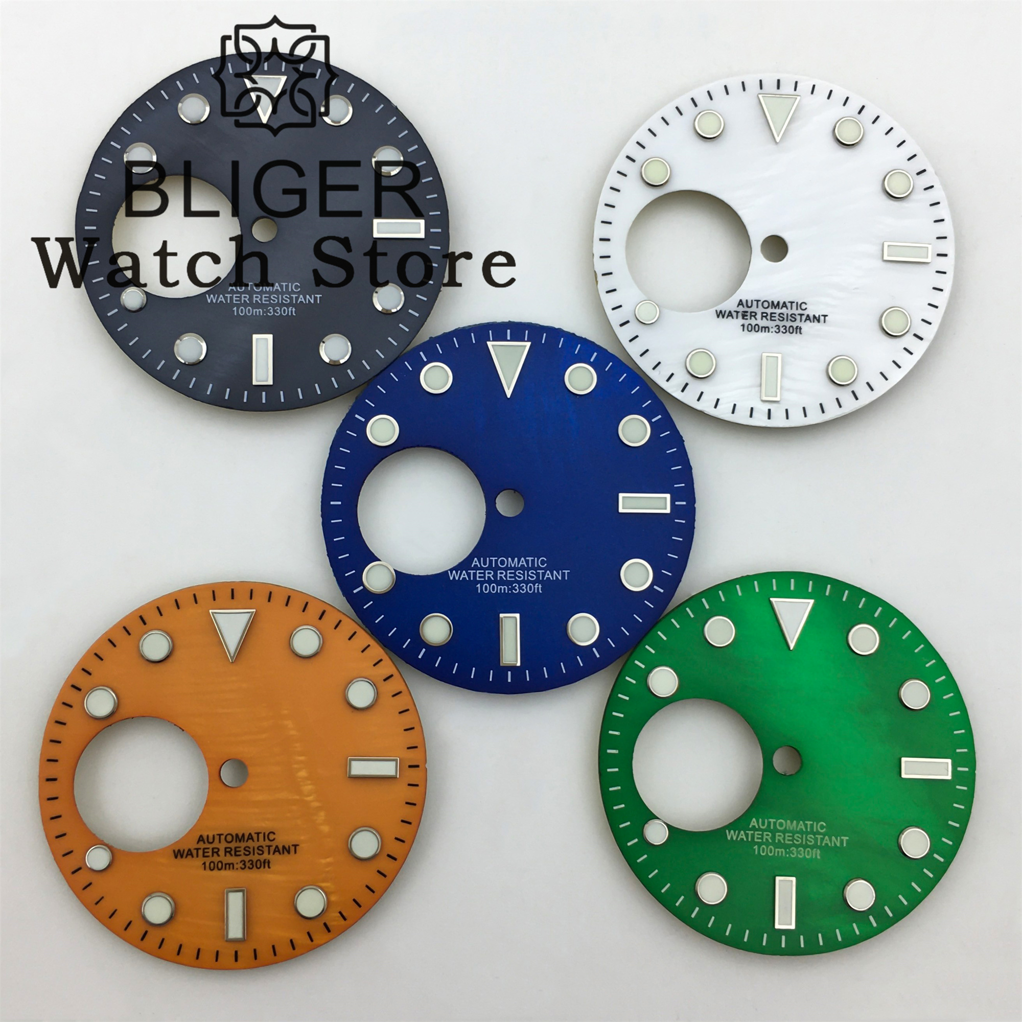 BLIGER 29mm NH38 Watch Dial Bl - Luminous Dial Face recension och pris