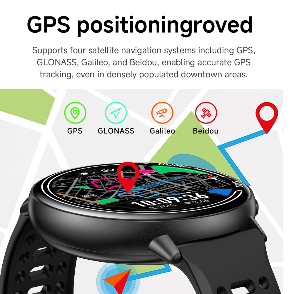 Smart Watch Built in GPS Bluet - Smartwatch Angelo Watches recension och pris