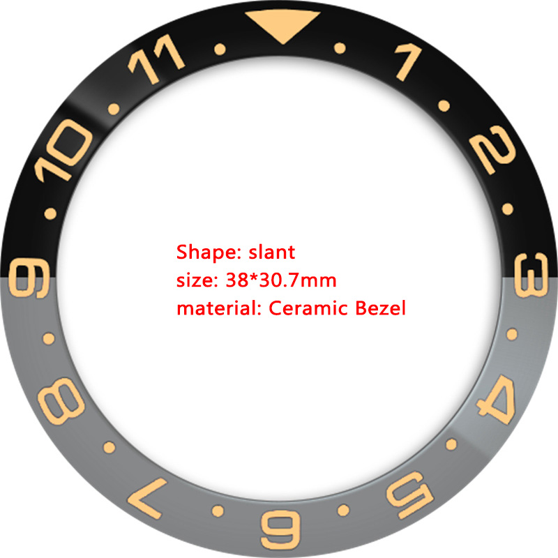 Ceramic 38mmx30.7mm GMT Watch  - Watch Bezel Insert recension och pris