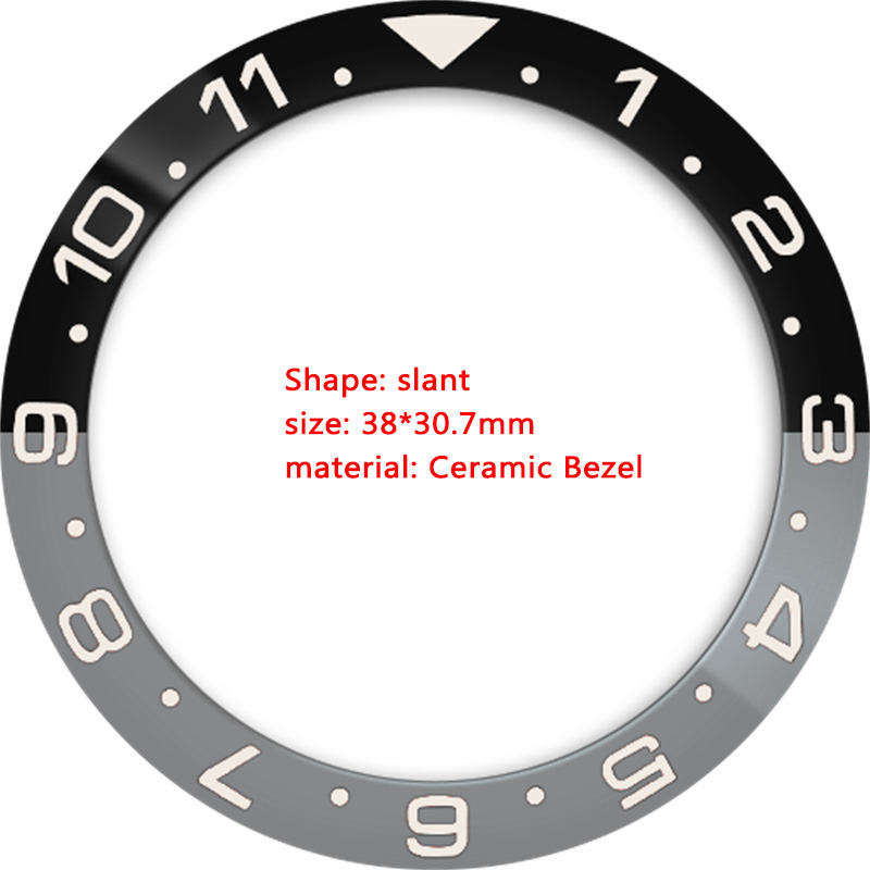 Ceramic 38mmx30.7mm GMT Watch  - Watch Bezel Insert recension och pris