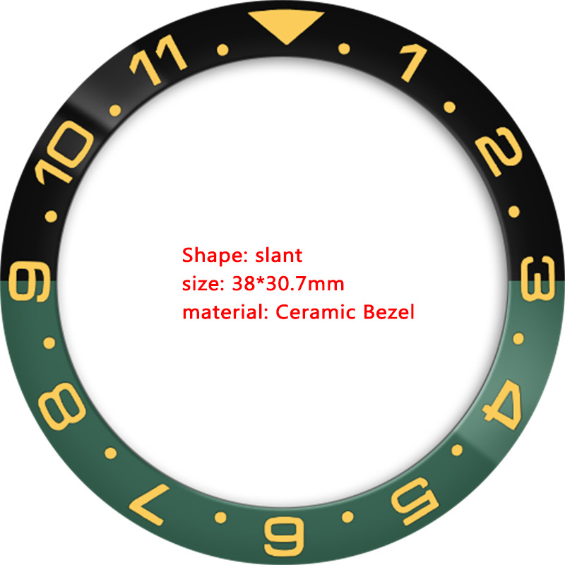 Ceramic 38mmx30.7mm GMT Watch  - Watch Bezel Insert recension och pris