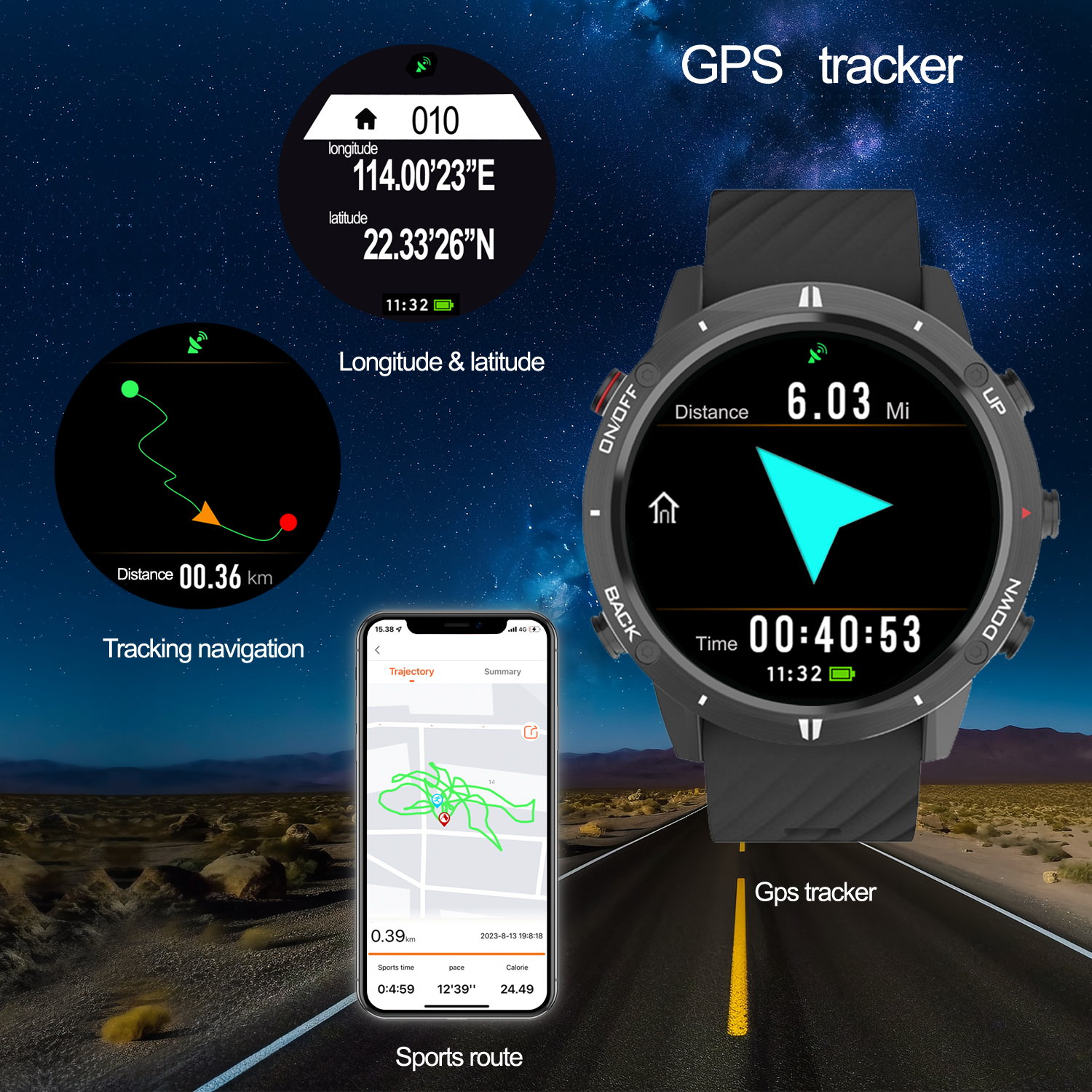 2024 New Sunroad GPS Sports Wa - Smartwatch New Watches For Men recension och pris