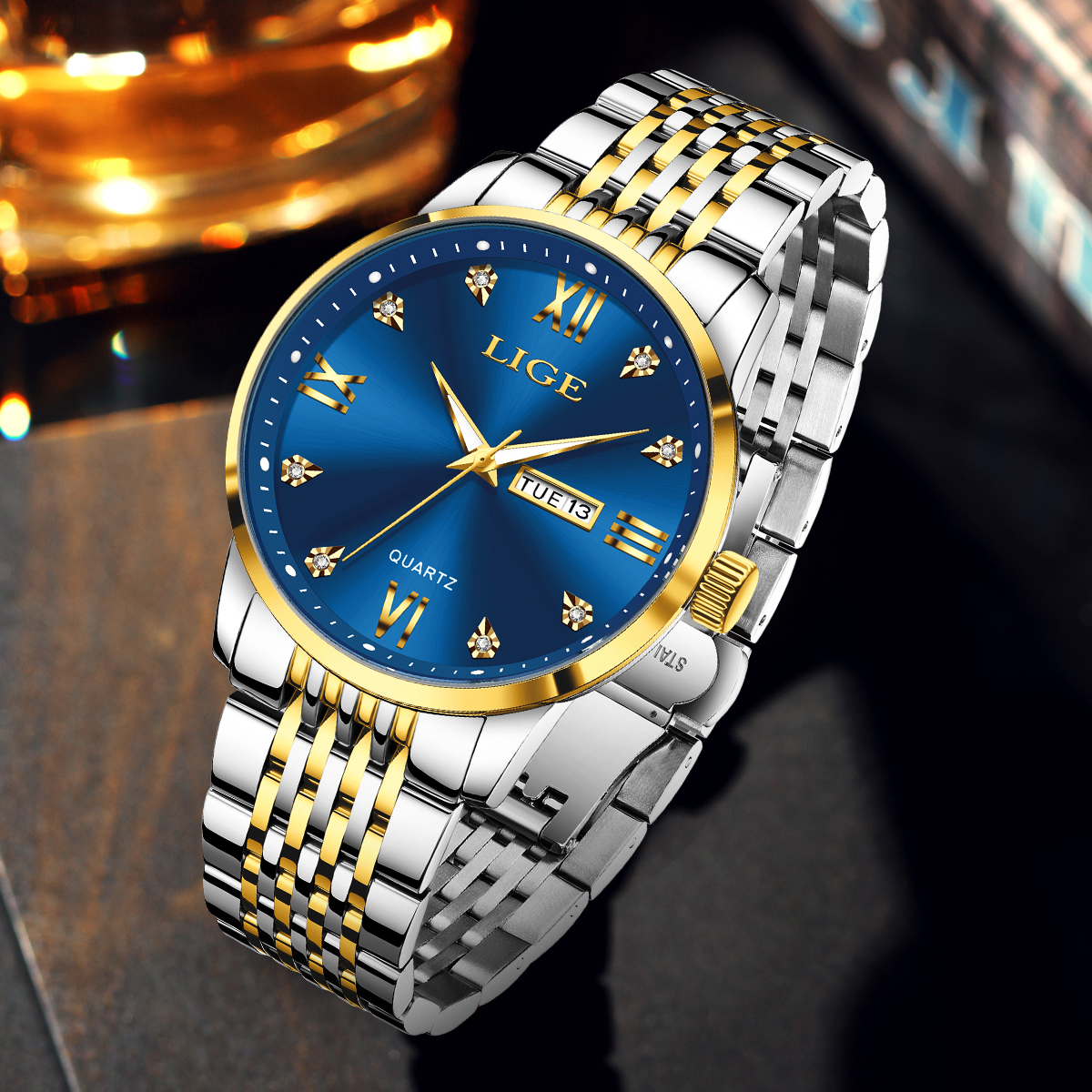 LIGE Men Watch Water Diamond L - Smartwatch Watches For Men Digital recension och pris