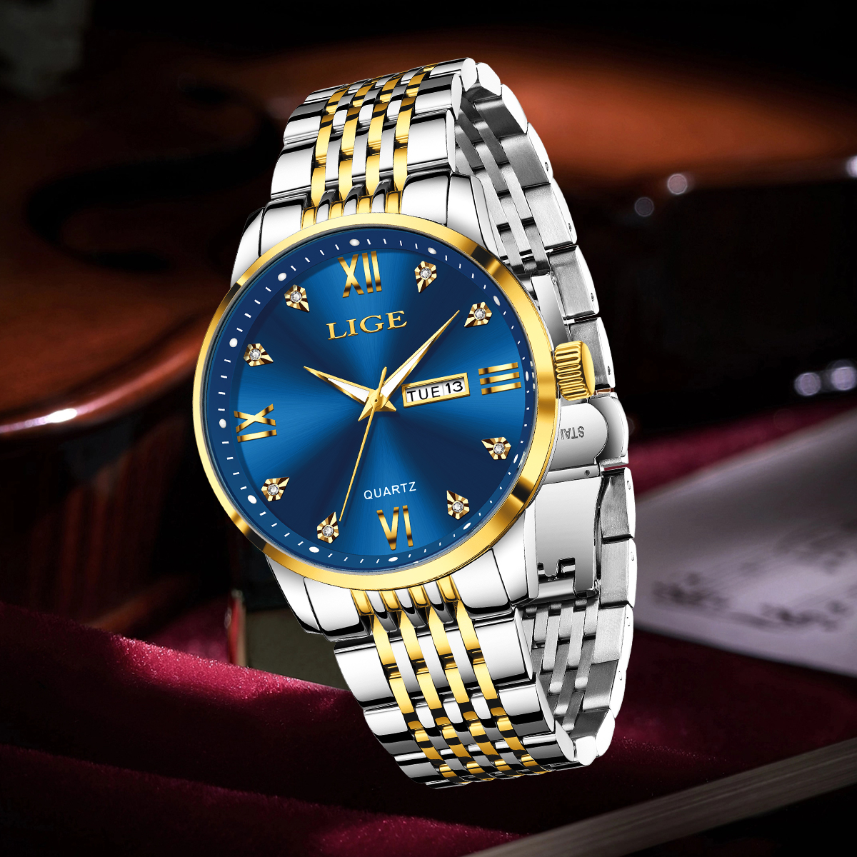 LIGE Men Watch Water Diamond L - Smartwatch Watches For Men Digital recension och pris