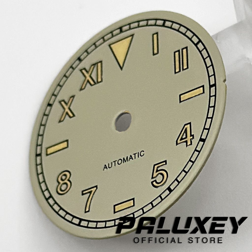 NH35 29mm Retro Matte White Gr - Luminous Dial Face recension och pris