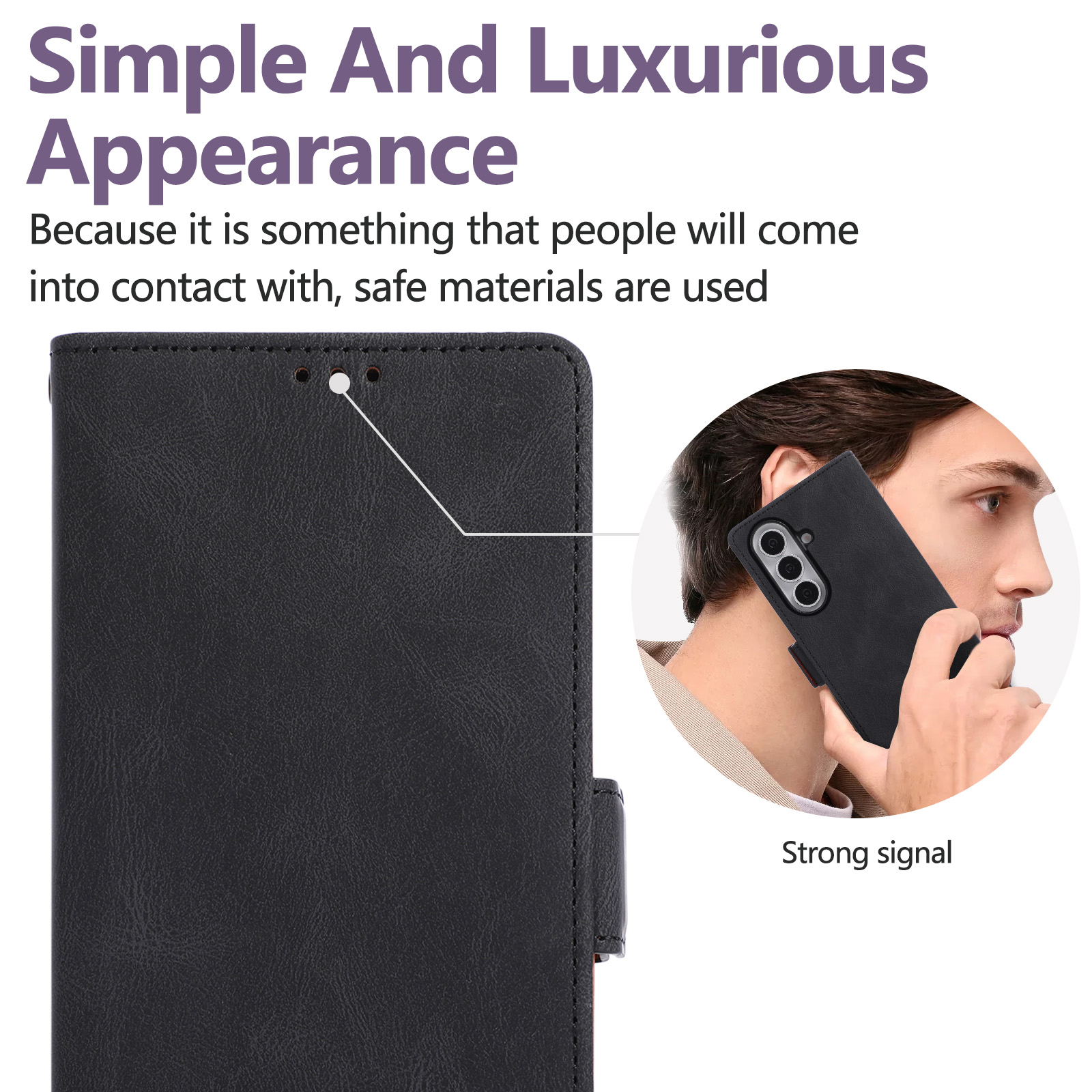 Flip Retro Leather Wallet Phon - Samsung Galaxy Strap recension och pris