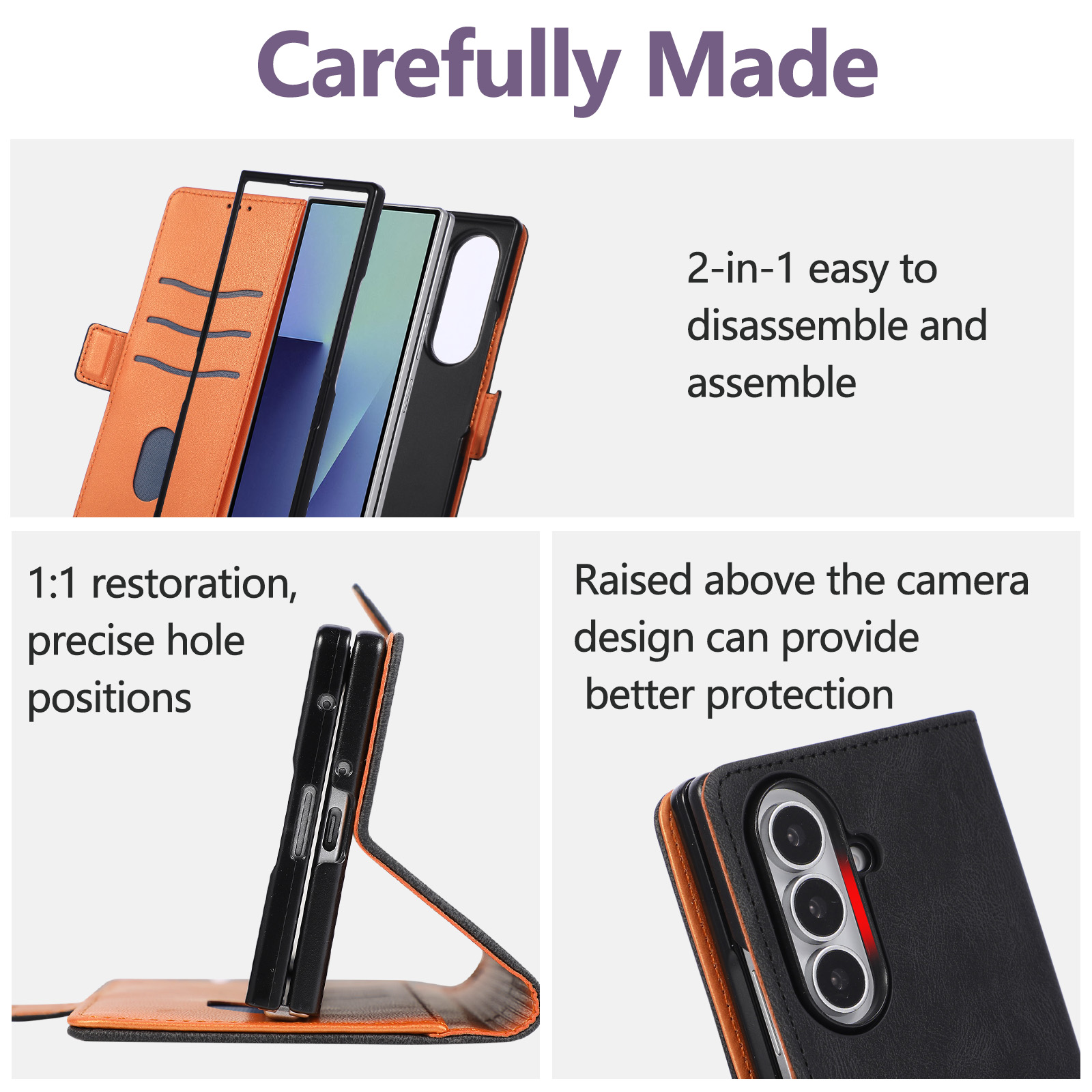 Flip Retro Leather Wallet Phon - Samsung Galaxy Strap recension och pris