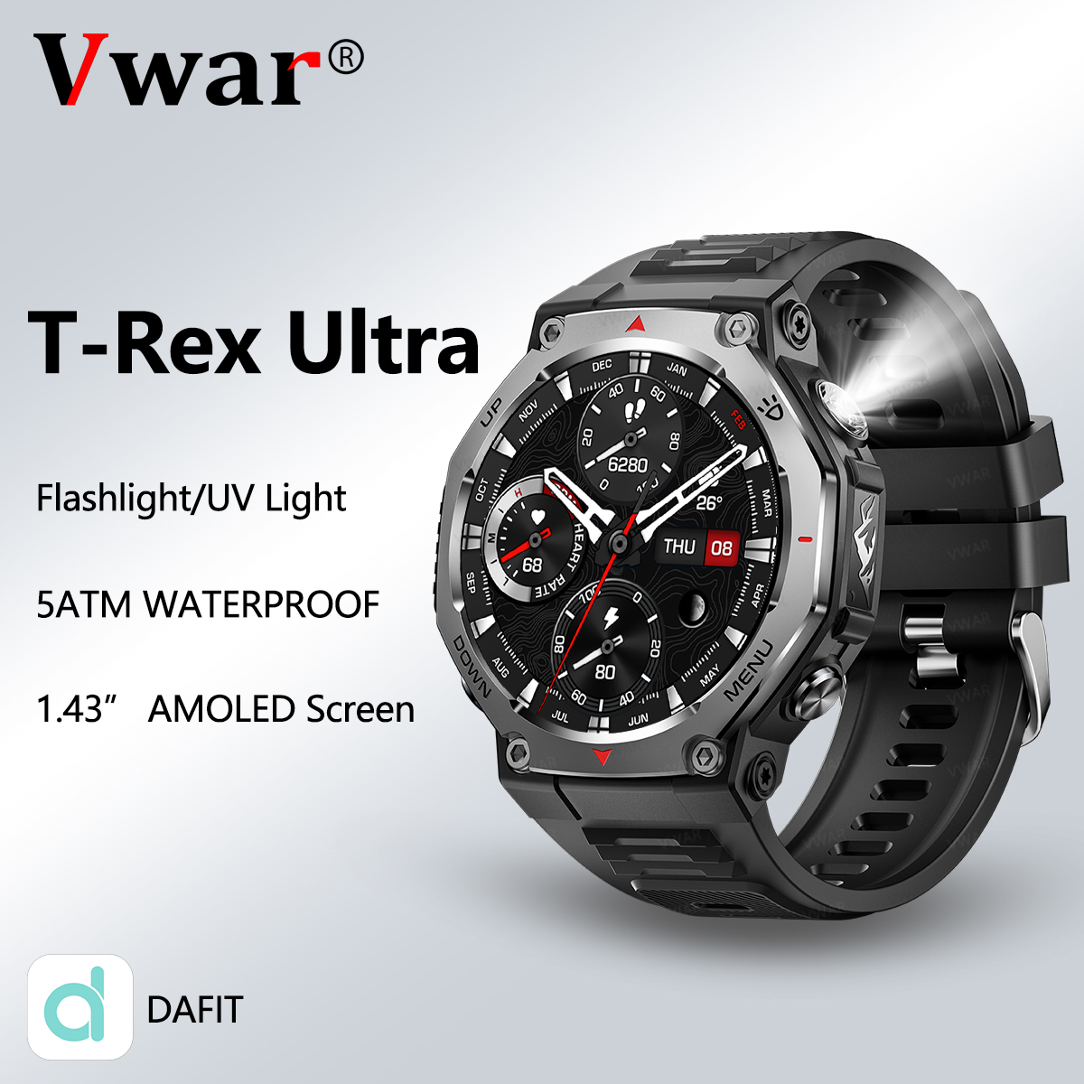 VWAR T-Rex Ultra Smart Watch w - Watch Vs Smartwatch recension och pris
