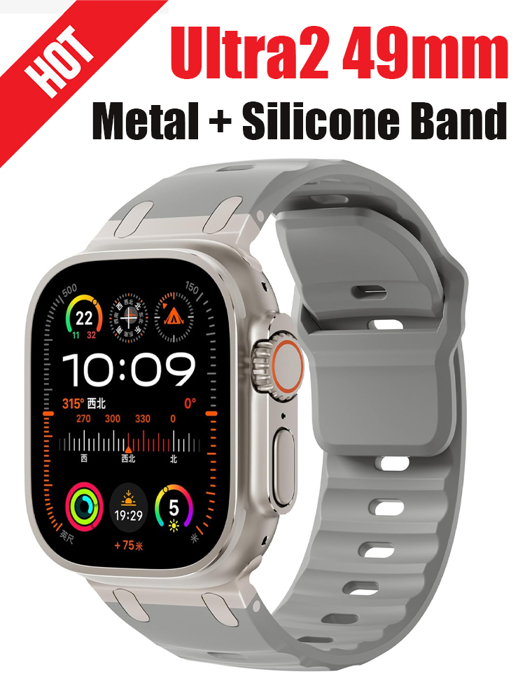 Metal+Silicone Strap for Apple - Smartwatch Apple Watches For Men recension och pris