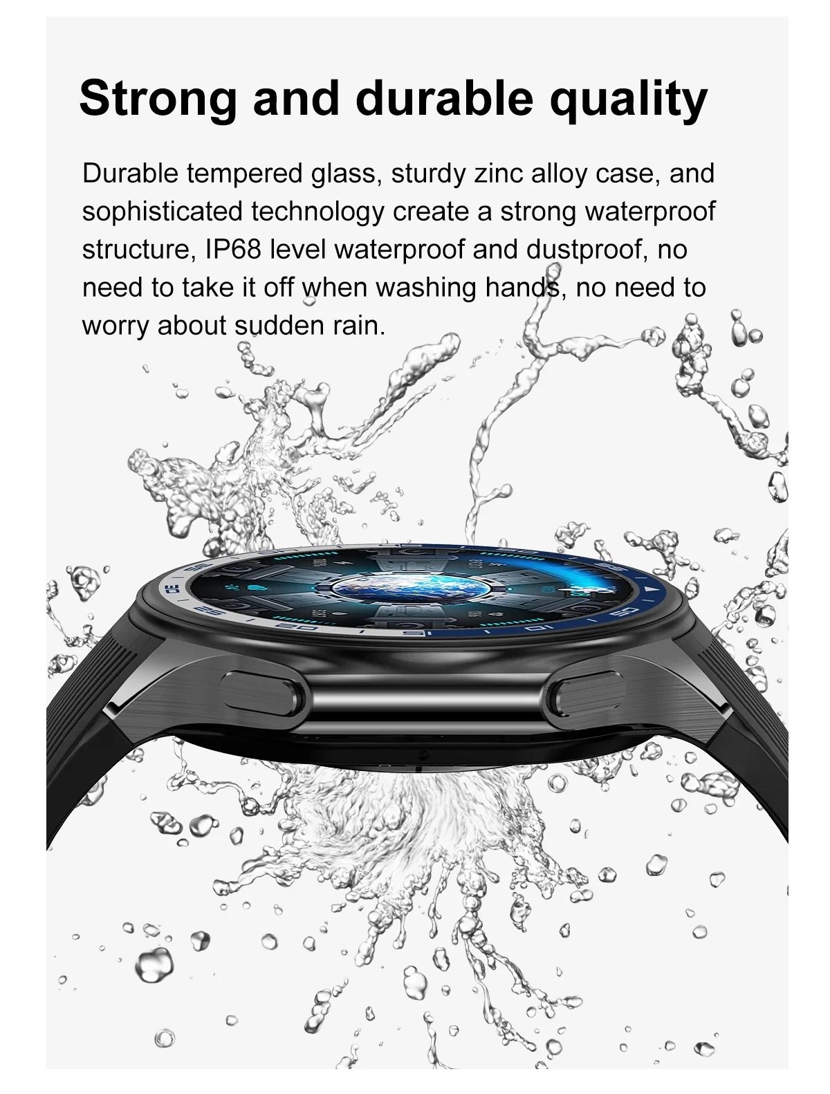 1.43 inch Big Screen Men Women - Watch Watch Xs recension och pris